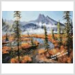 cross stitch pattern Emerald Lake Mists