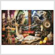 cross stitch pattern Evening Still Life with Owls (Large)