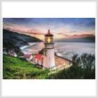 cross stitch pattern Heceta Head Lighthouse