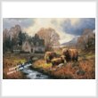 cross stitch pattern Highlands Home