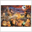 cross stitch pattern Halloween Spooky Pumpkins
