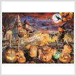 cross stitch pattern Halloween Spooky Pumpkins (Large)