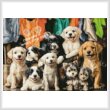 cross stitch pattern Laundry Puppies