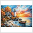 cross stitch pattern Mini Dawn at the Lighthouse