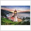cross stitch pattern Mini Heceta Head Lighthouse