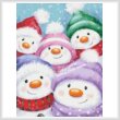 cross stitch pattern Mini Snowmen