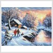 cross stitch pattern Mini Snow River
