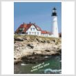 cross stitch pattern Portland Head Lighthouse 3
