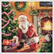 cross stitch pattern Quiet Santa