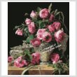 cross stitch pattern Roses Painting (Large)