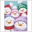 cross stitch pattern Snowmen (Large)