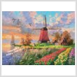 cross stitch pattern Tulip Farm