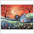 cross stitch pattern Warm Evening Sky (Large)