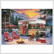 cross stitch pattern Christmas Camper (Large)
