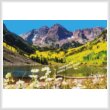 cross stitch pattern Maroon Bells, Colorado (Large)