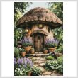 cross stitch pattern Mini Little Mushroom House