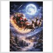 cross stitch pattern Moonlit Christmas Flight (Large)