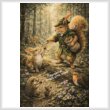 cross stitch pattern Mini Robin Hood Squirrel