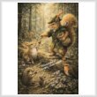 cross stitch pattern Robin Hood Squirrel (Large)