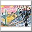 cross stitch pattern Arizona Evening
