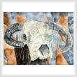 cross stitch pattern Cow Skull