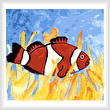 cross stitch pattern Clownfish