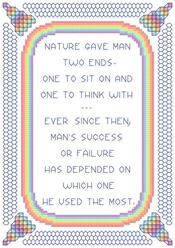 cross stitch pattern Two Ends-Formal Border