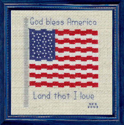 American Flag Pattern Bead Pattern by Thread A Bead