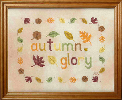 cross stitch pattern Autumn Glory