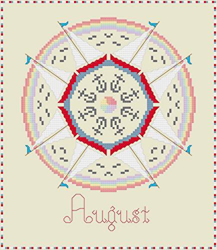 cross stitch pattern August - Summer Fun