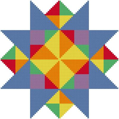cross stitch pattern Evenings Star