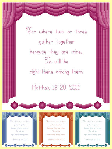 cross stitch pattern Gather Together