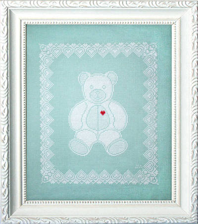 cross stitch pattern Lace Teddy