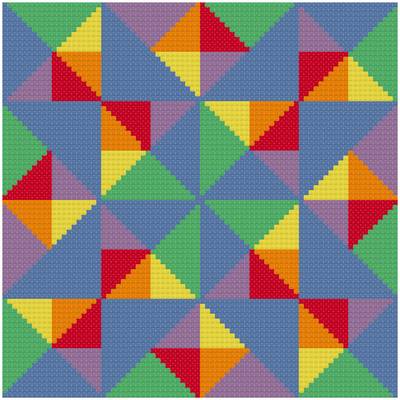 cross stitch pattern Many Facets