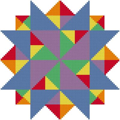 cross stitch pattern Multiple Points