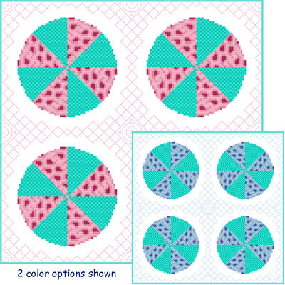 cross stitch pattern Paisley Highlights