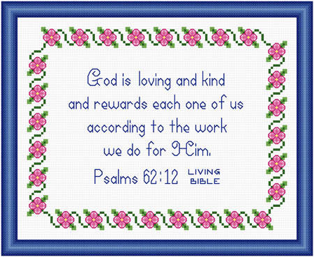 cross stitch pattern Rewards for Work