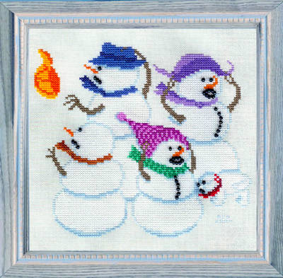 cross stitch pattern Hat Snatching Wind Storm