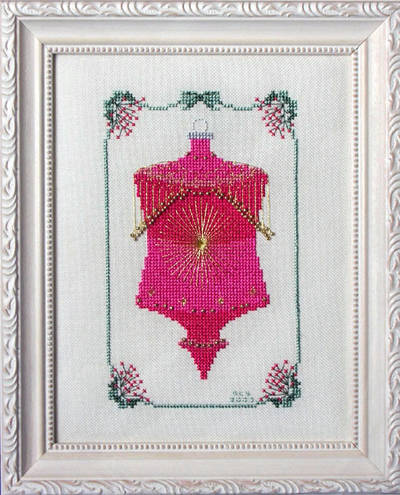 cross stitch pattern Sparkling Christmas Ornament