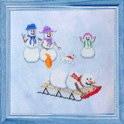 cross stitch pattern Whee-e-e