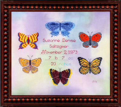 cross stitch pattern Butterfly Blessings