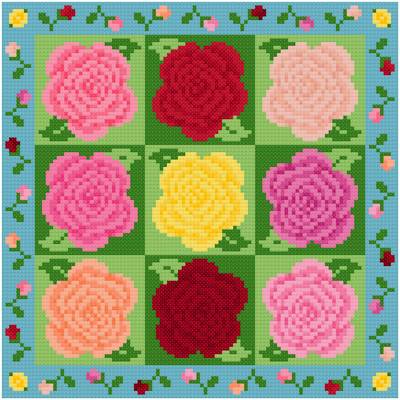 cross stitch pattern Camellia