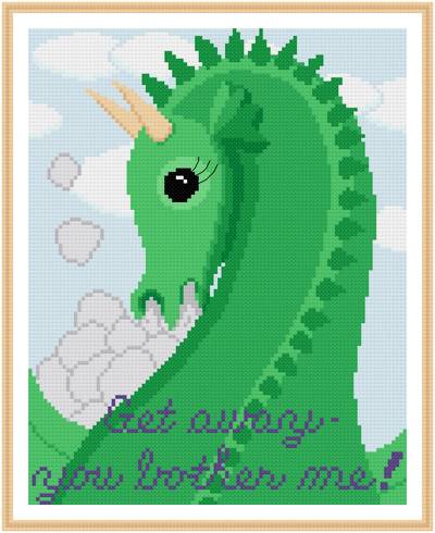 cross stitch pattern Get Away