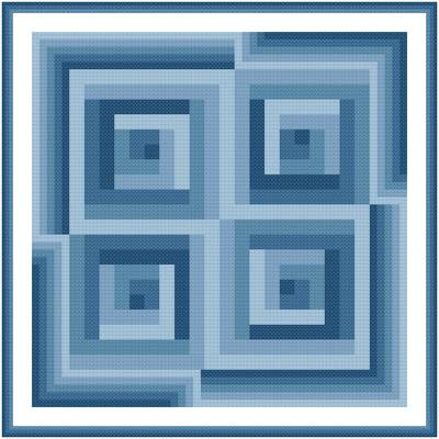 cross stitch pattern In and Out