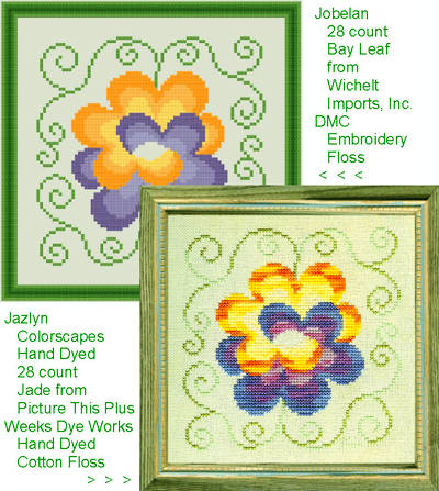 cross stitch pattern Entwined Flowers