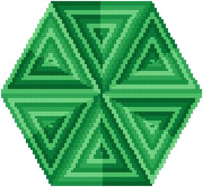 cross stitch pattern Reflections