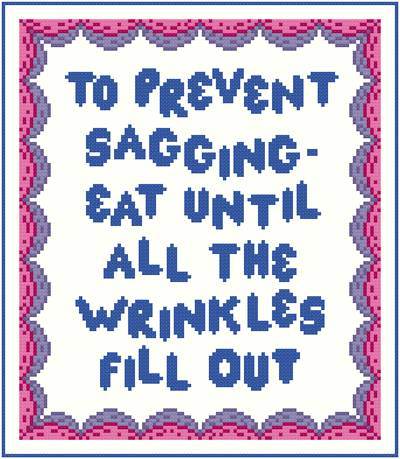 cross stitch pattern Prevent Sagging