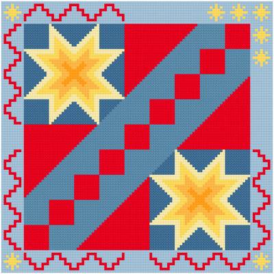 cross stitch pattern Stairway to the Stars