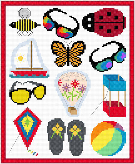 cross stitch pattern Summer Images