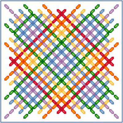 cross stitch pattern Tattared Pajamas